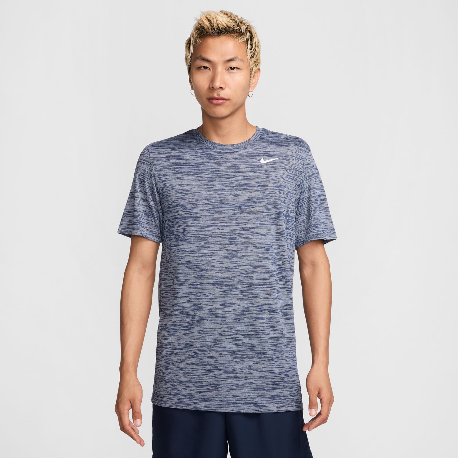 T-shirt de homem Dri-FIT Nike Azul-marinho-3