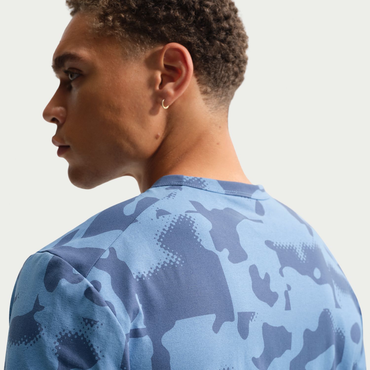 T-shirt de Homem DF Hyverse Aop Azul-4