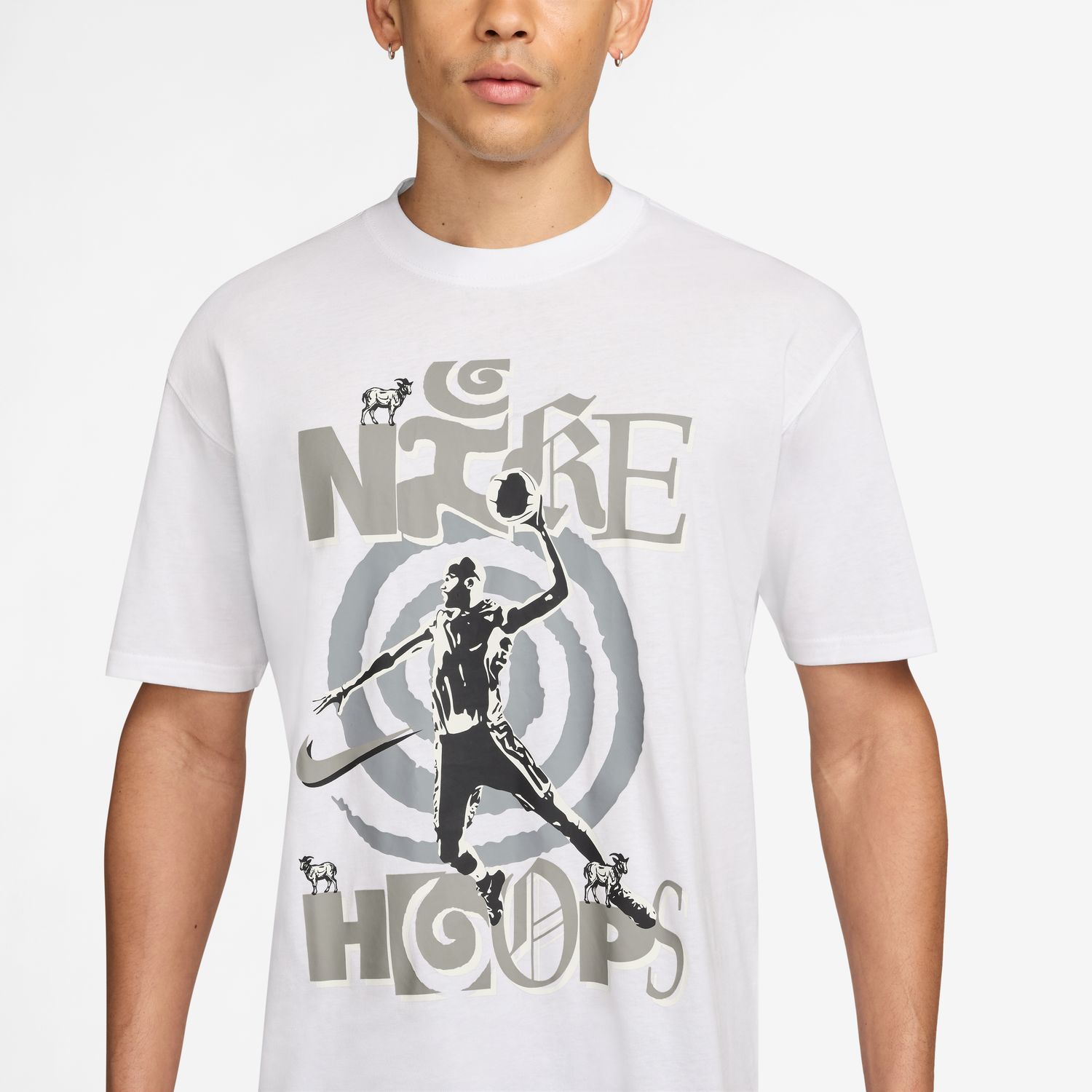 T-shirt de homem Nike Branco-3
