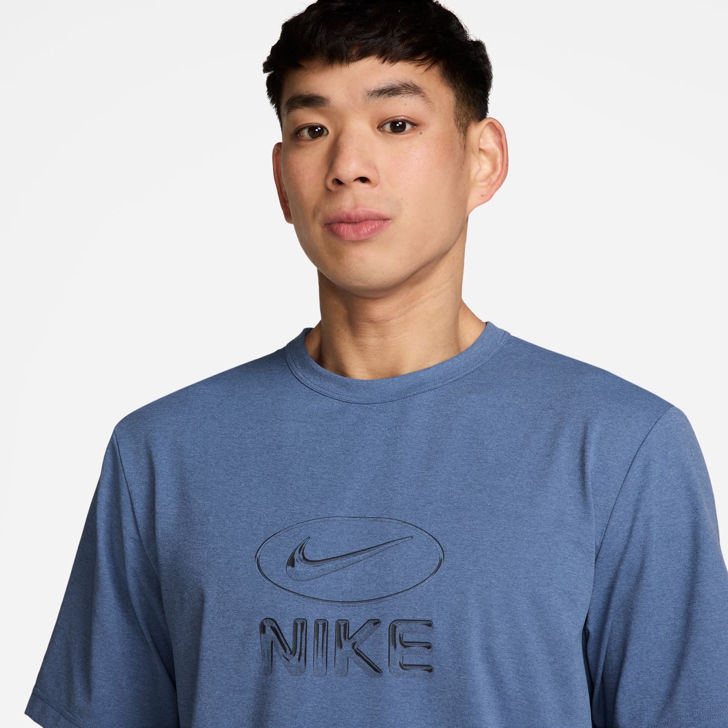 T-shirt de Homem M Nk DF Uv Hyverse Top Fld Gfx Azul-3