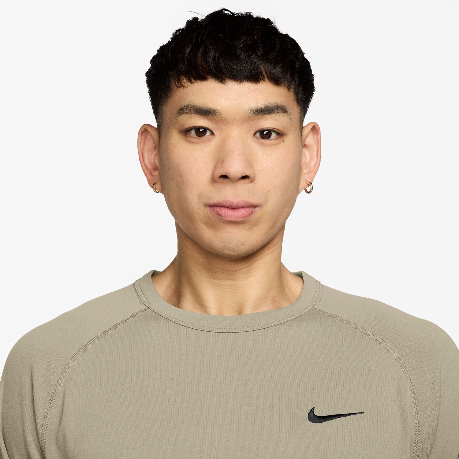 T-shirt de Homem M Nk DF Flex SS Top Castanho-3