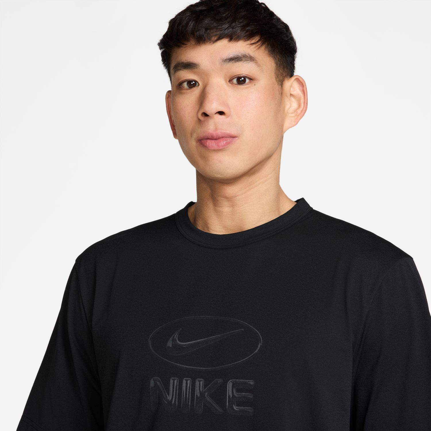 T-shirt de Homem M Nk DF Uv Hyverse Top Fld Gfx Preto-3