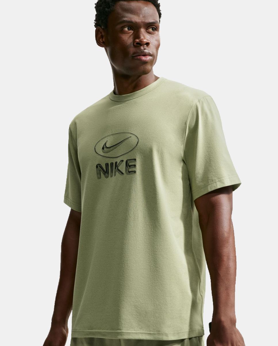 T-shirt de Homem M Nk DF Uv Hyverse Top Fld Gfx Verde-3