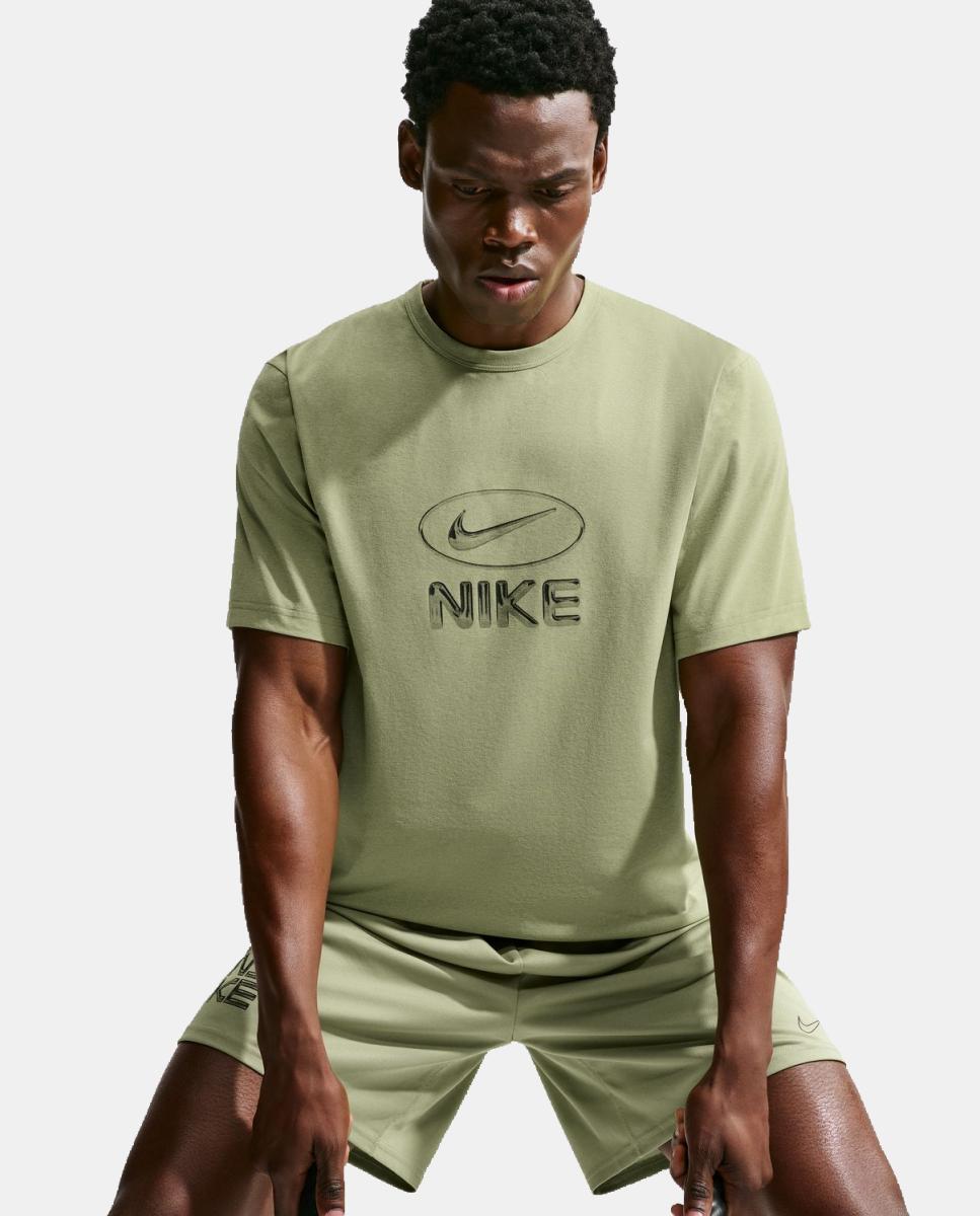 T-shirt de Homem M Nk DF Uv Hyverse Top Fld Gfx Verde-5
