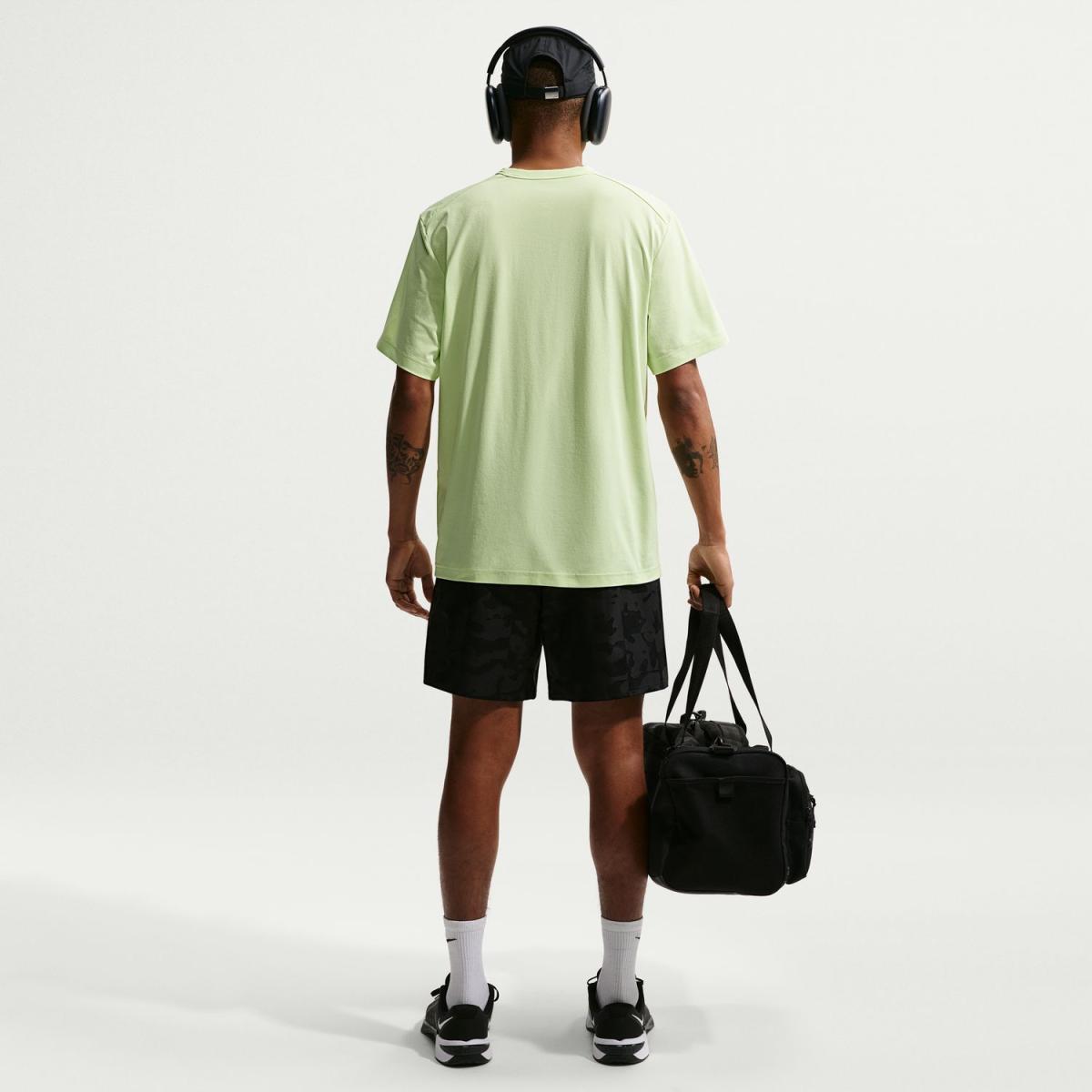 T-shirts de Homem M NK Df Uv Hyverse SS Verde-3