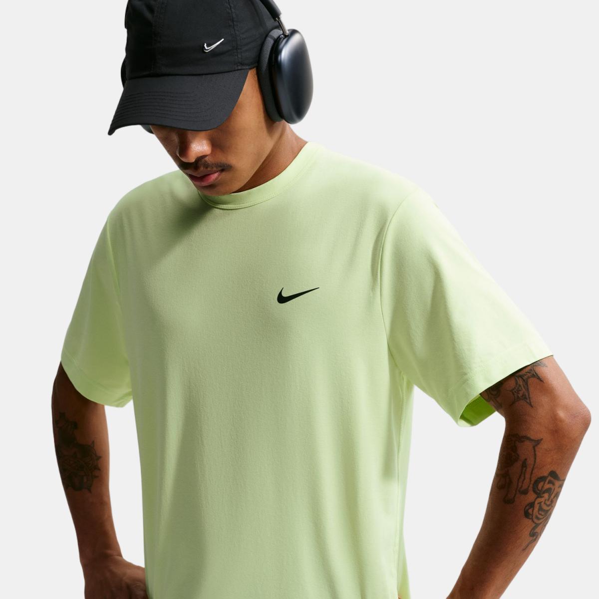 T-shirts de Homem M NK Df Uv Hyverse SS Verde-5