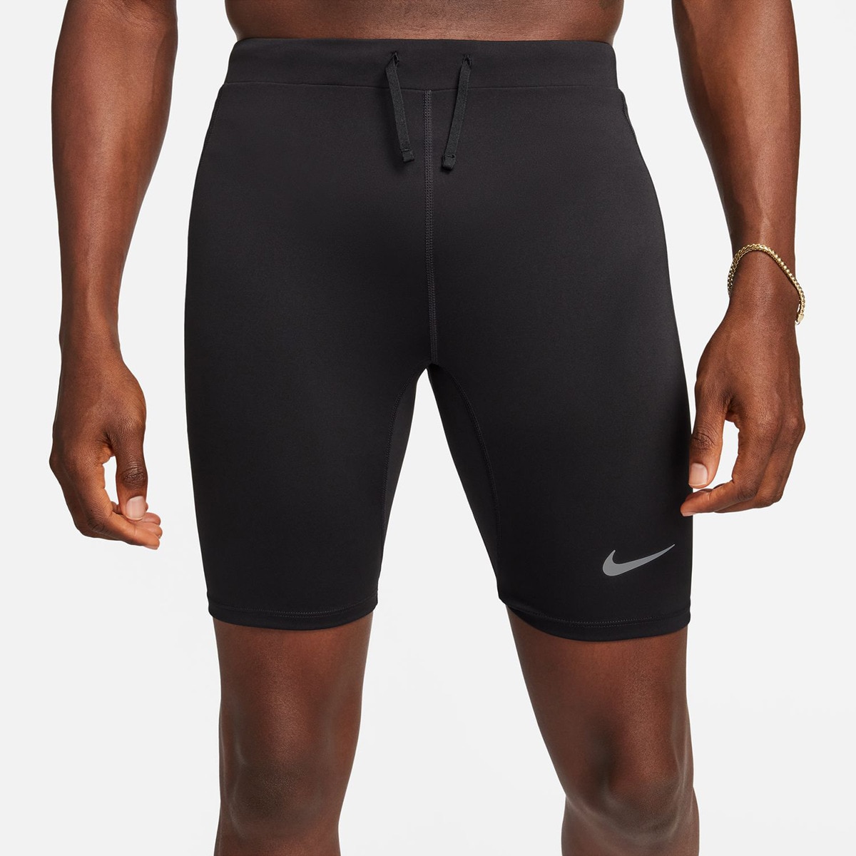 Leggings Tipo Calções de Homem M Nk DF Fast Bf Half Tight Preto-2