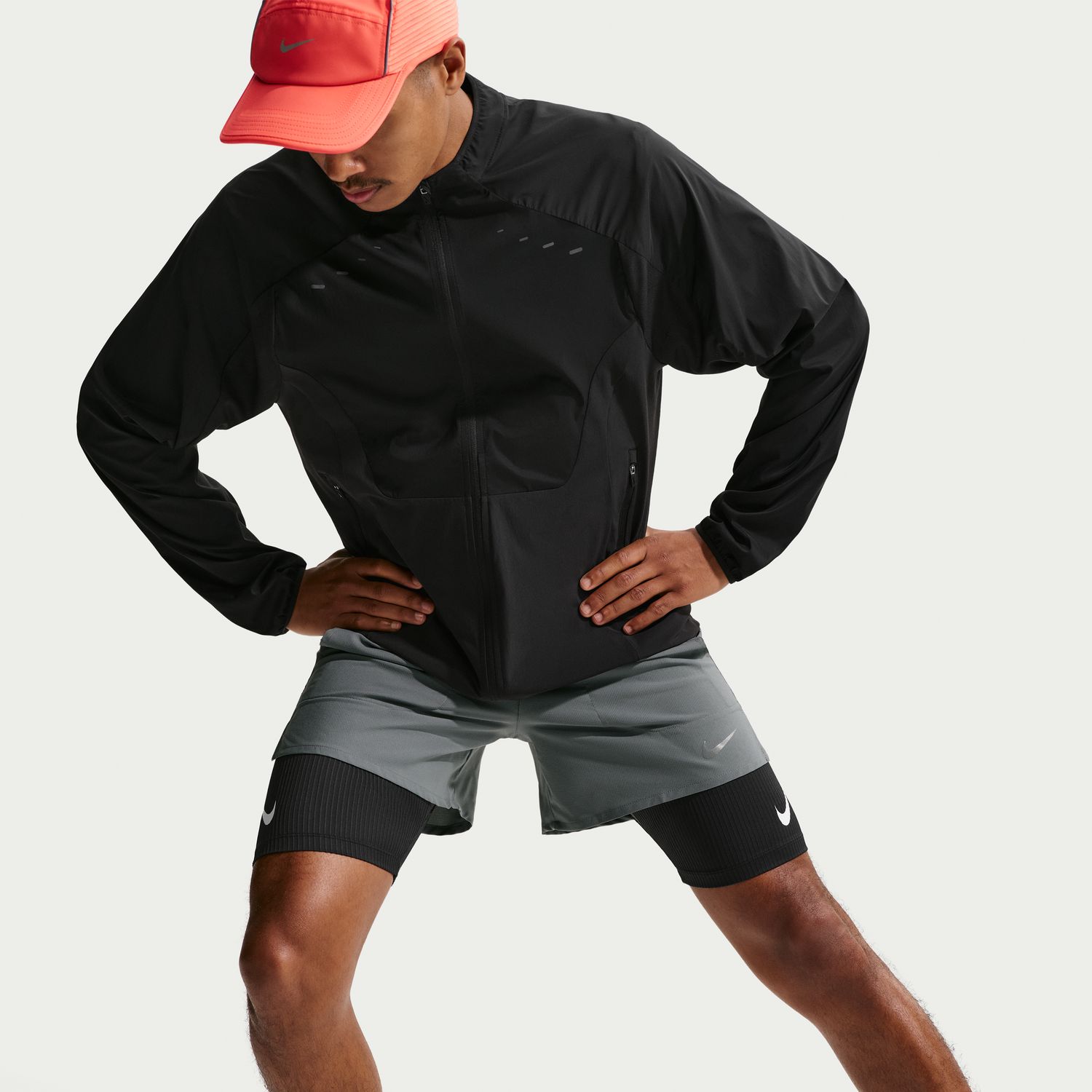 Calções de Homem M NK DF STRIDE 5IN BF SHORT Cinzento-5