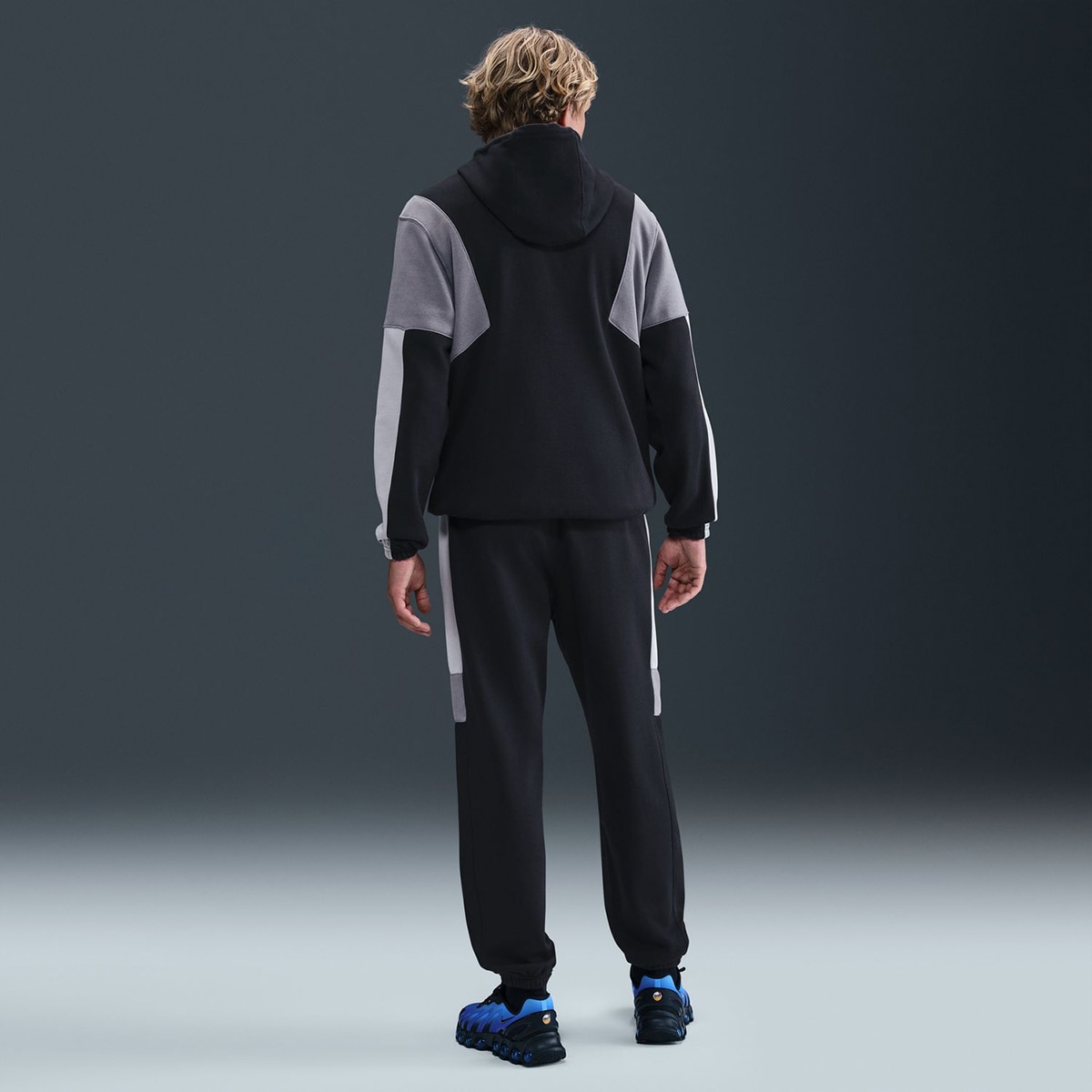 Fato de Treino de Homem Club Fleece Hded Track Gx Preto-2