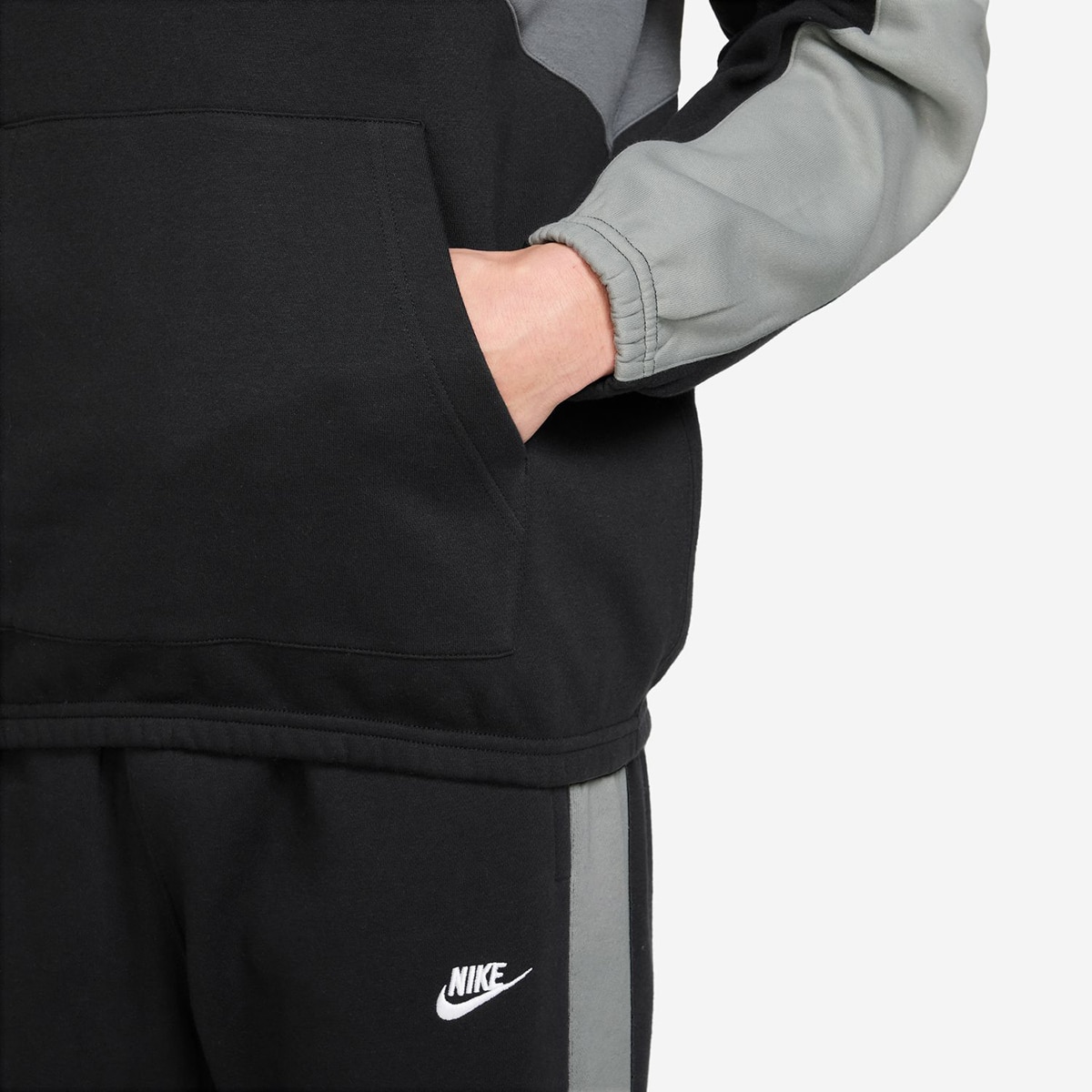 Fato de Treino de Homem Club Fleece Hded Track Gx Preto-3
