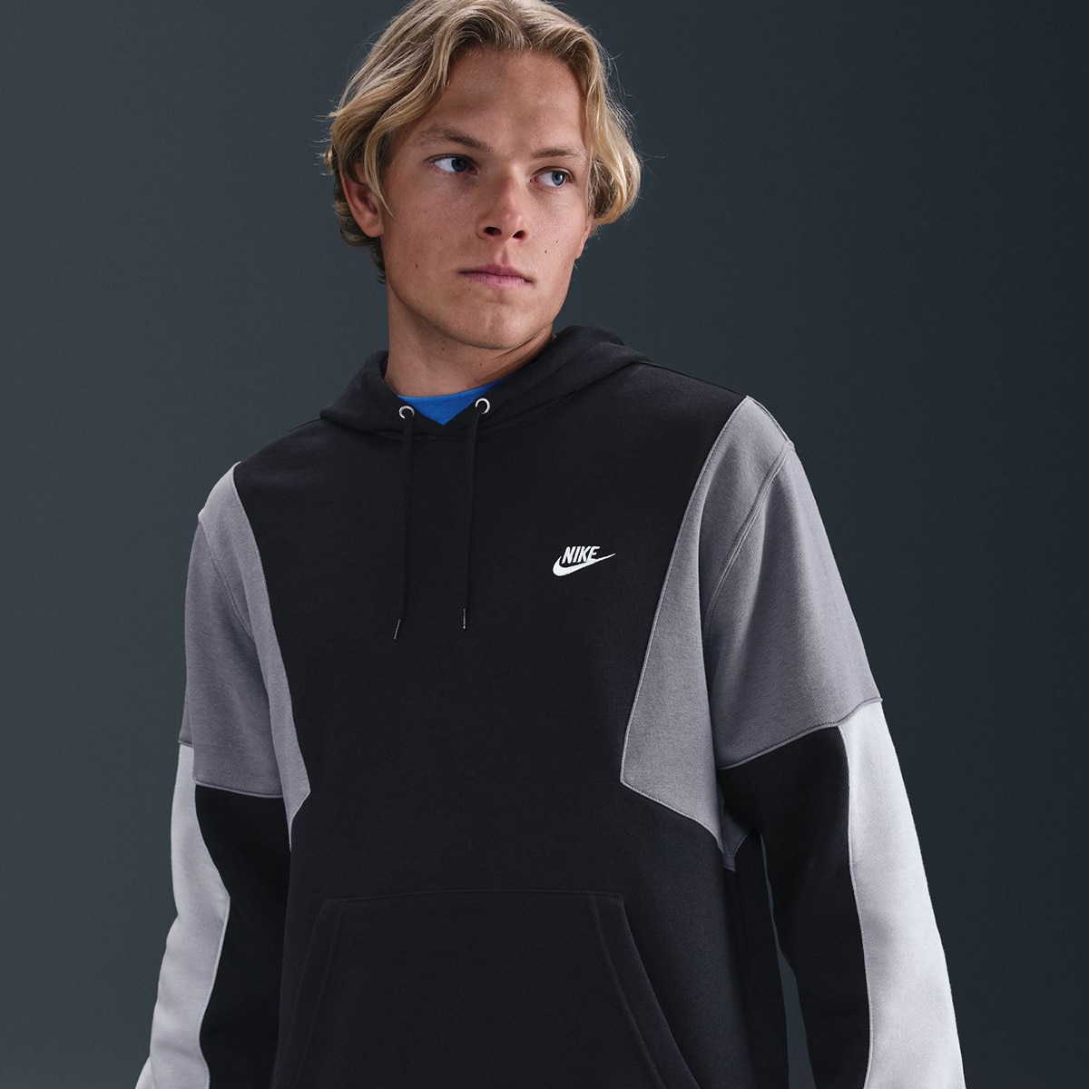 Fato de Treino de Homem Club Fleece Hded Track Gx Preto-4