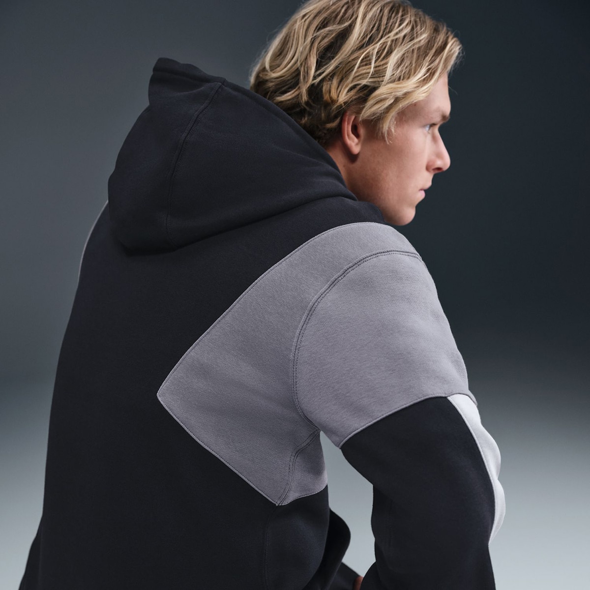Fato de Treino de Homem Club Fleece Hded Track Gx Preto-5