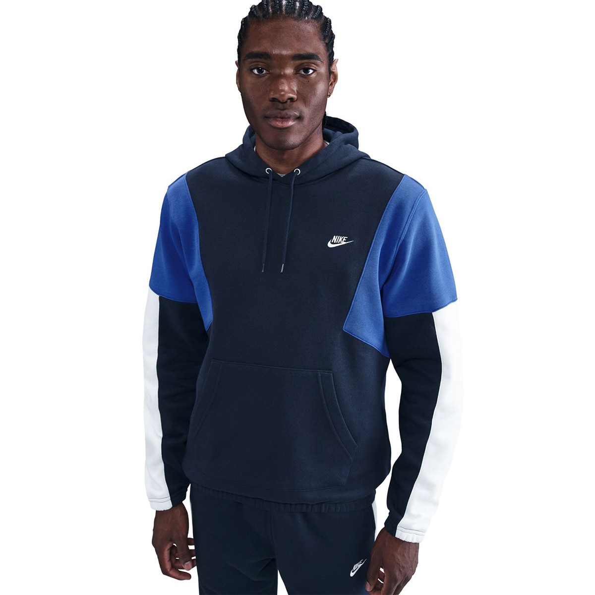 Fato de Treino Casual de Homem Sportswear Club Men's Fleece Hooded Tracksuit Azul-3