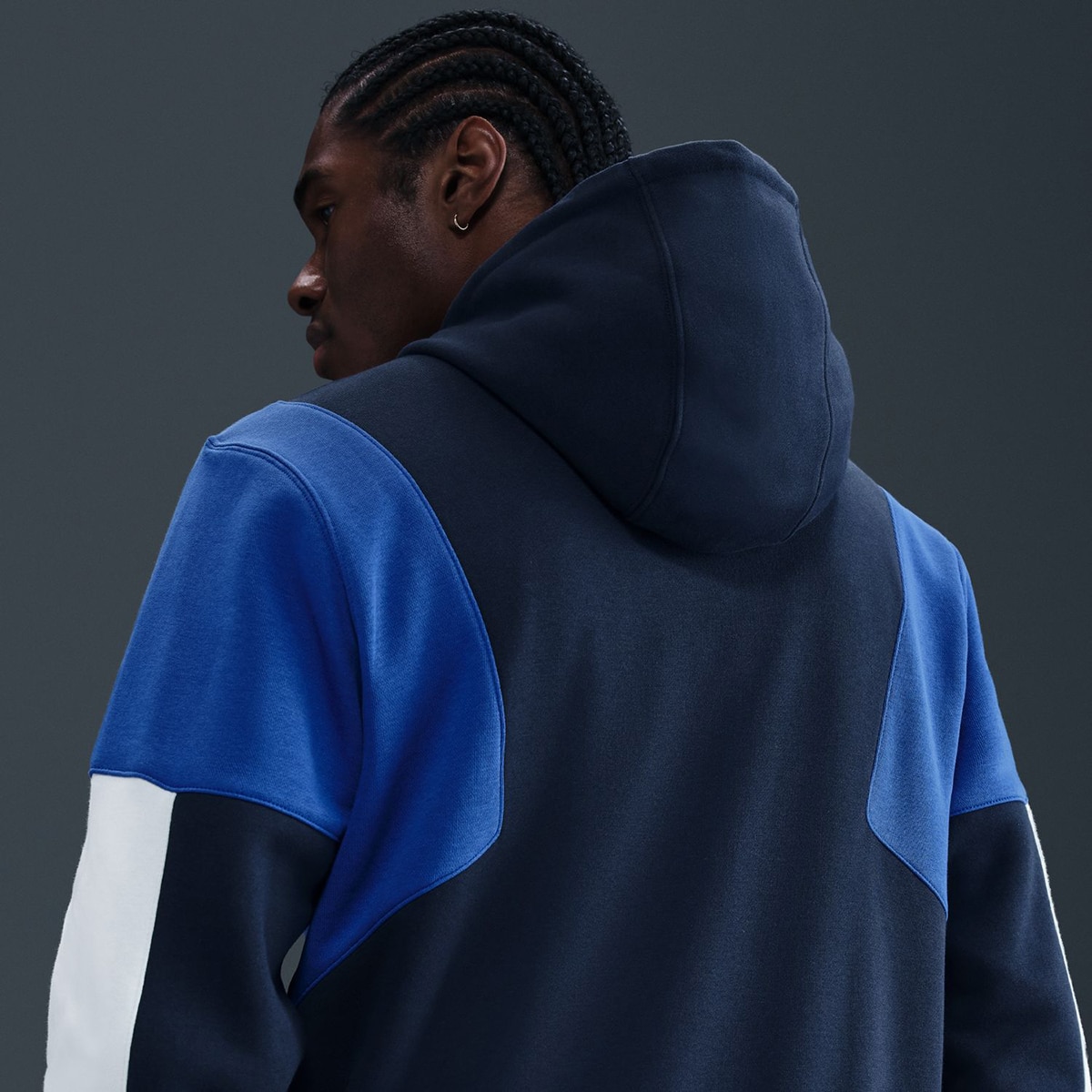 Fato de Treino Casual de Homem Sportswear Club Men's Fleece Hooded Tracksuit Azul-5