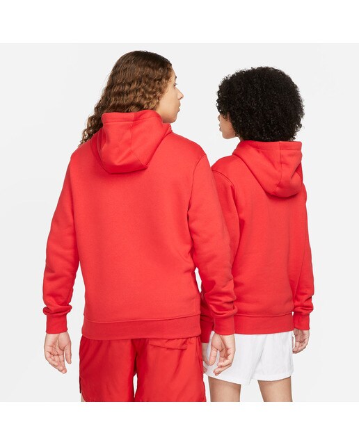 Sweatshirt de homem Sportswear Club Fleece Nike Vermelho / Branco-2