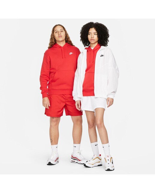 Sweatshirt de homem Sportswear Club Fleece Nike Vermelho / Branco-6