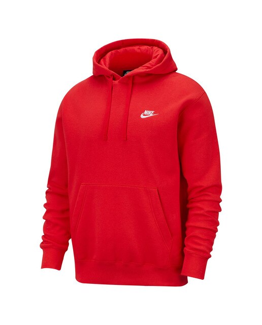 Sweatshirt de homem Sportswear Club Fleece Nike Vermelho / Branco-7