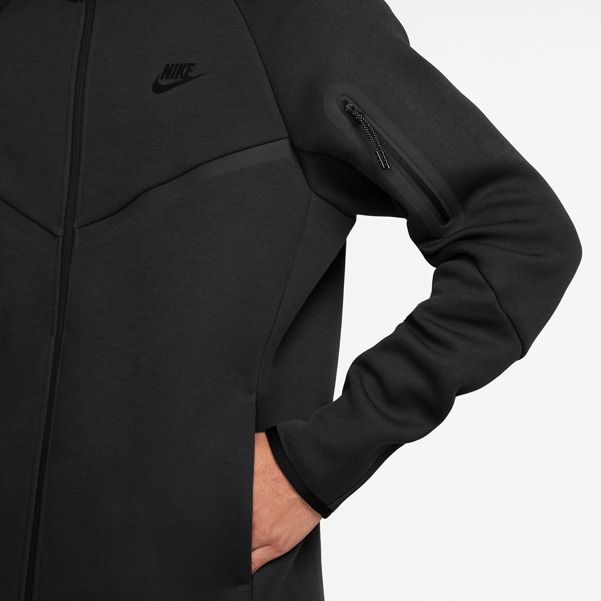 Sweatshirt de Homem Tech Windrunner Hoodie Preto-3