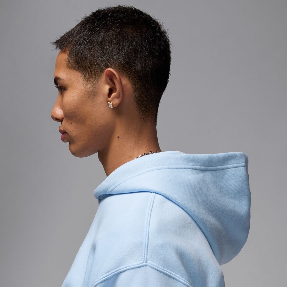 Sweatshirt de Homem Brooklyn Fleece Azul-5