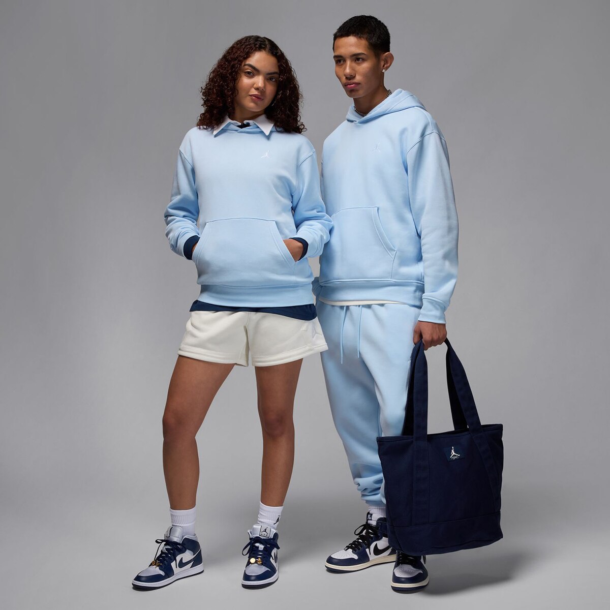 Sweatshirt de Homem Brooklyn Fleece Azul-7