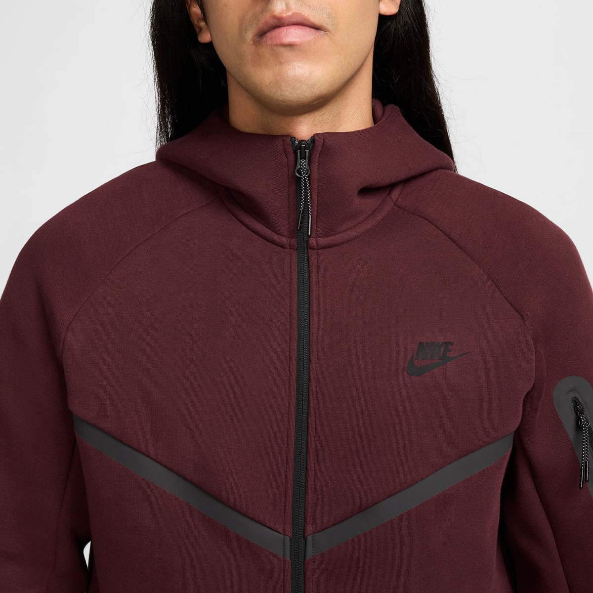 Sweatshirt de Homem Tech Bordeaux-5