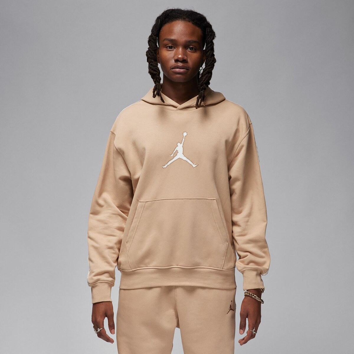 Sweatshirt de Homem FLT MVP Castanho-1