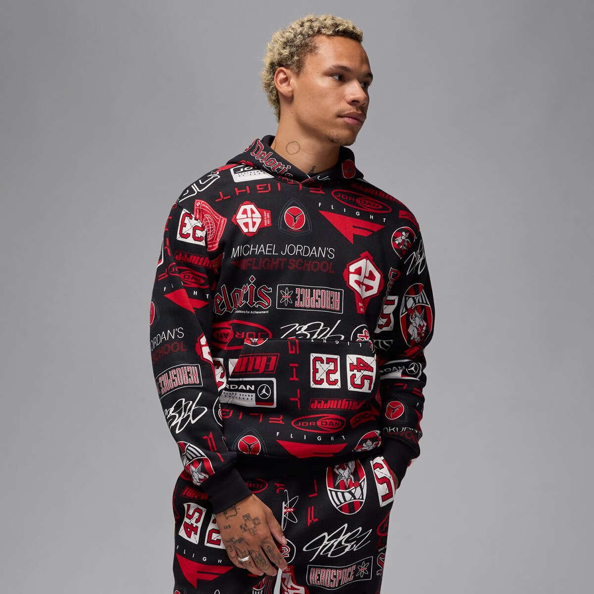 Sweatshirt de Homem Essentials AOP Estampado-1