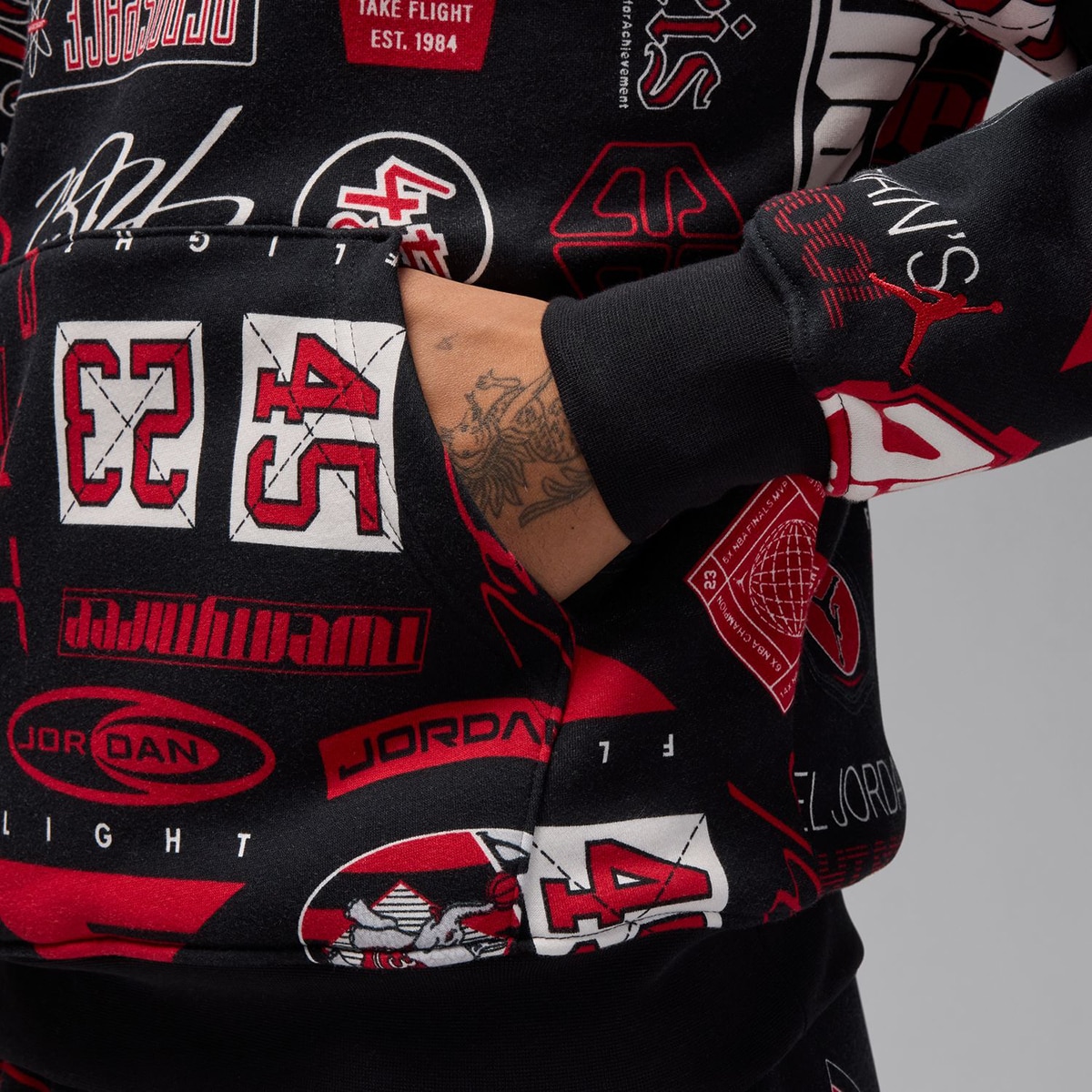 Sweatshirt de Homem Essentials AOP Estampado-5