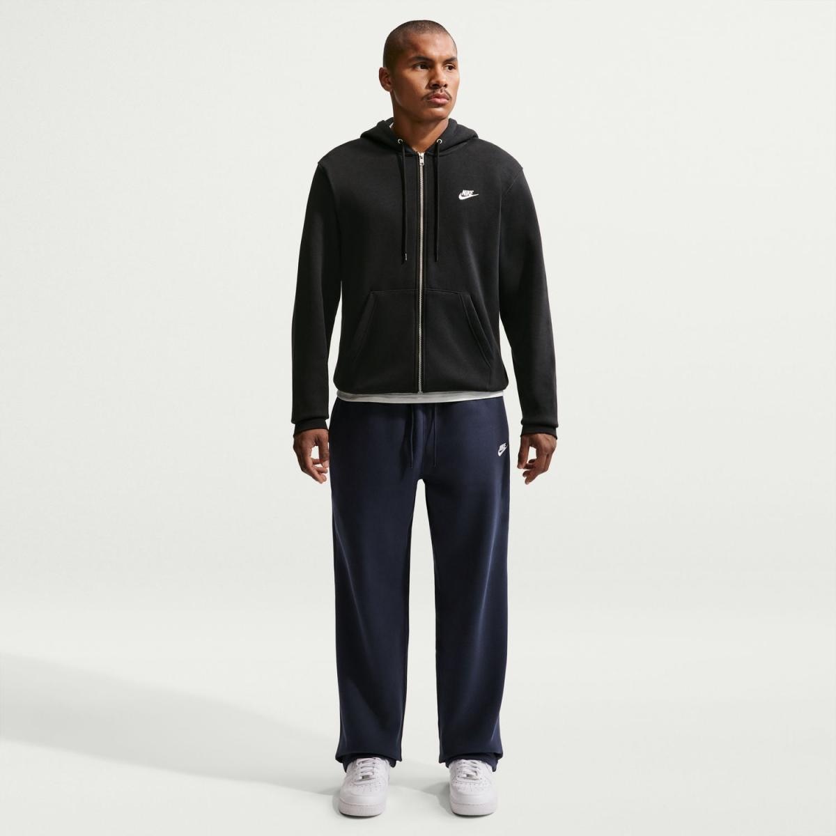 Sweatshirt de Homem M Nk Club Bb Fz Hoodie Preto-2