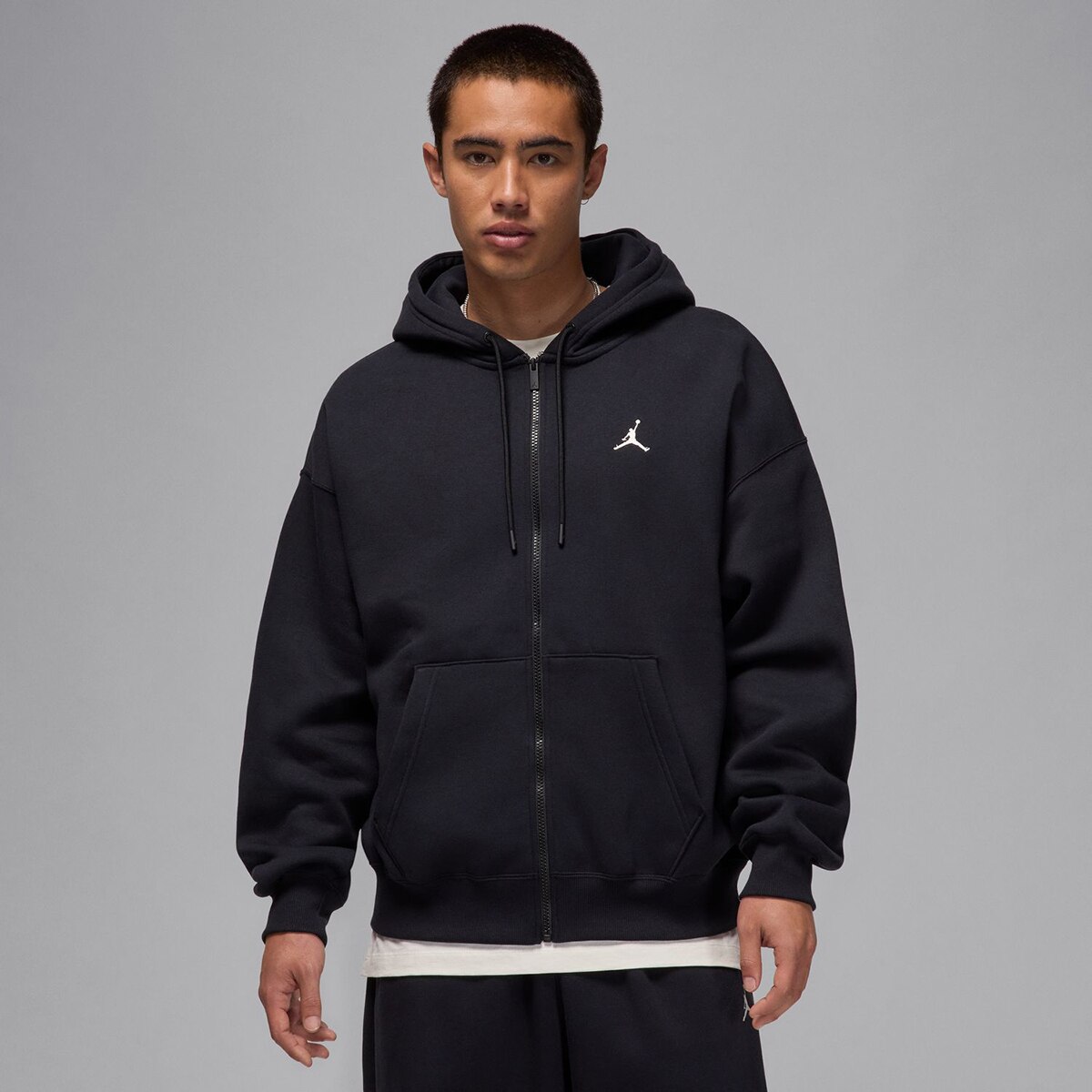 Sweatshirt de Homem Brooklyn Fleece Preto-1