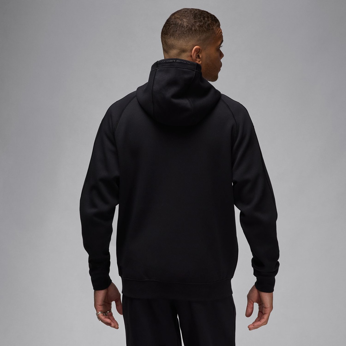 Sweatshirt de Homem Dri-FIT Hoop Fleece Preto-2