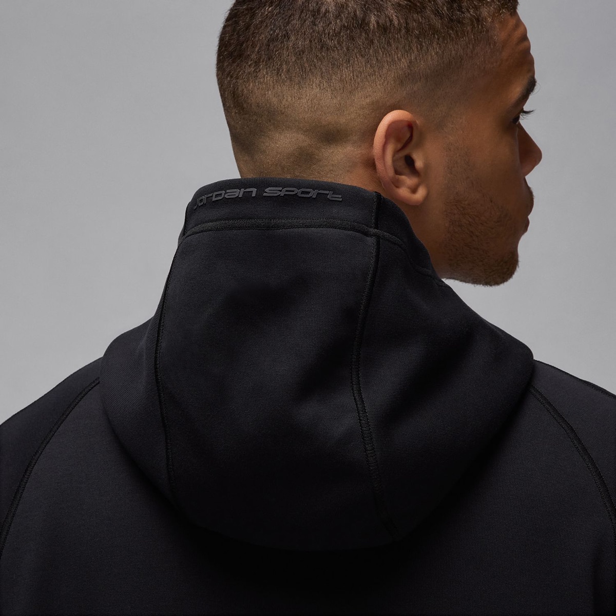 Sweatshirt de Homem Dri-FIT Hoop Fleece Preto-3