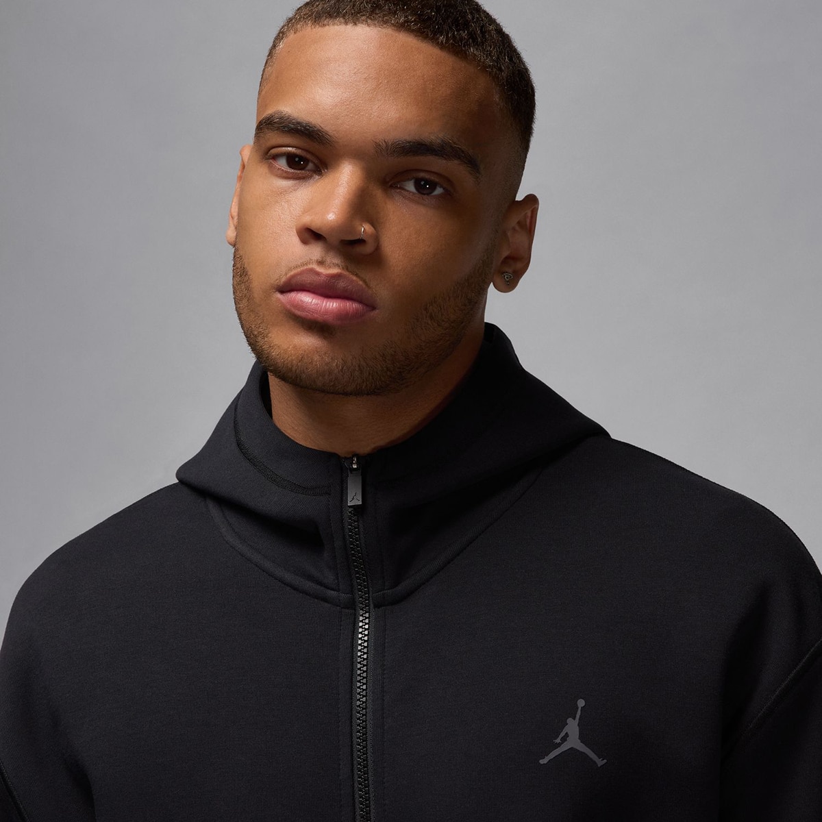 Sweatshirt de Homem Dri-FIT Hoop Fleece Preto-6