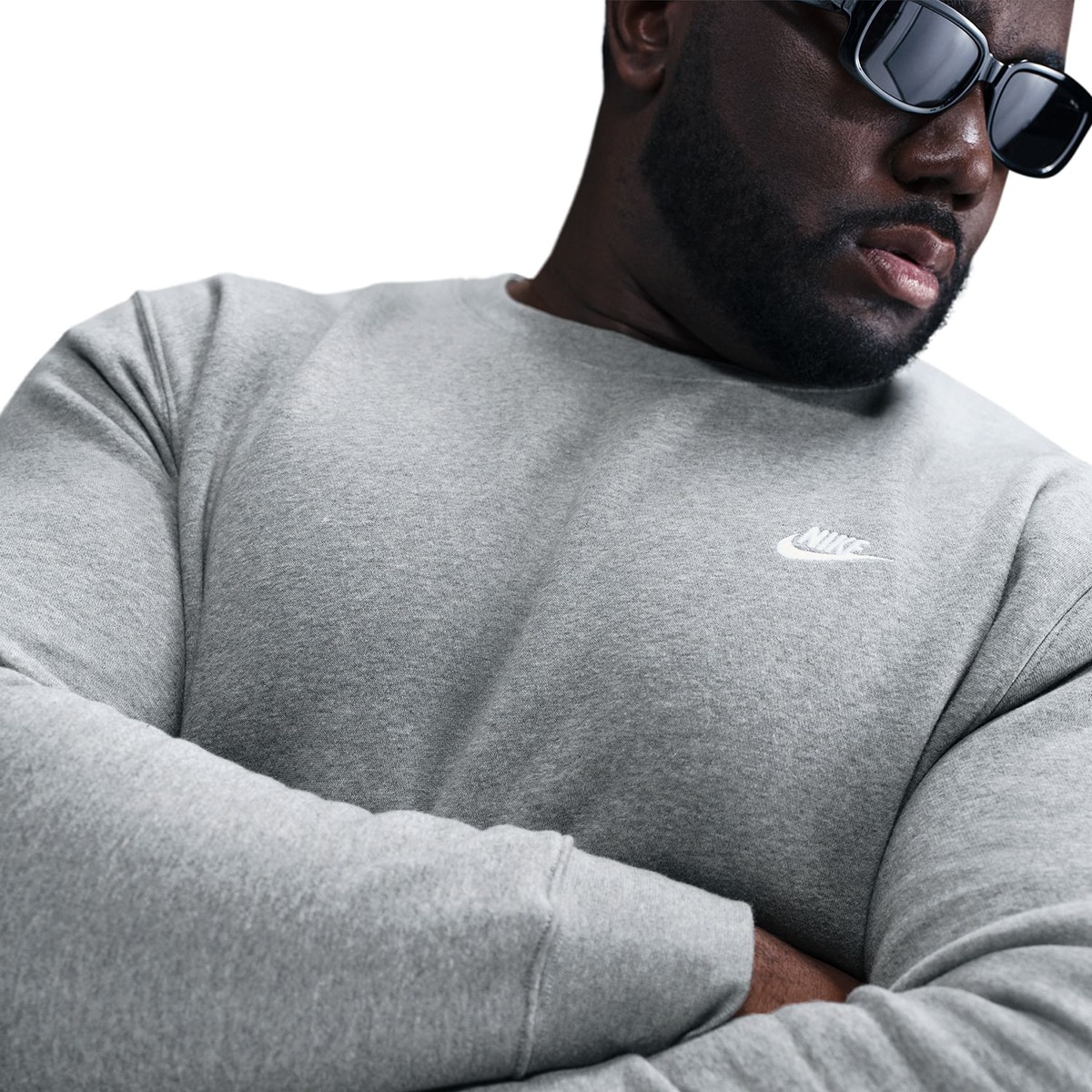Sweatshirt de Homem Club Bb Crew Cinzento-6