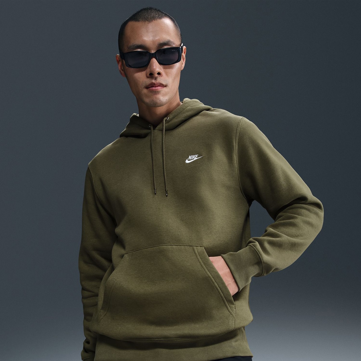 Sweatshirt de Homem Club Verde Azeitona-4