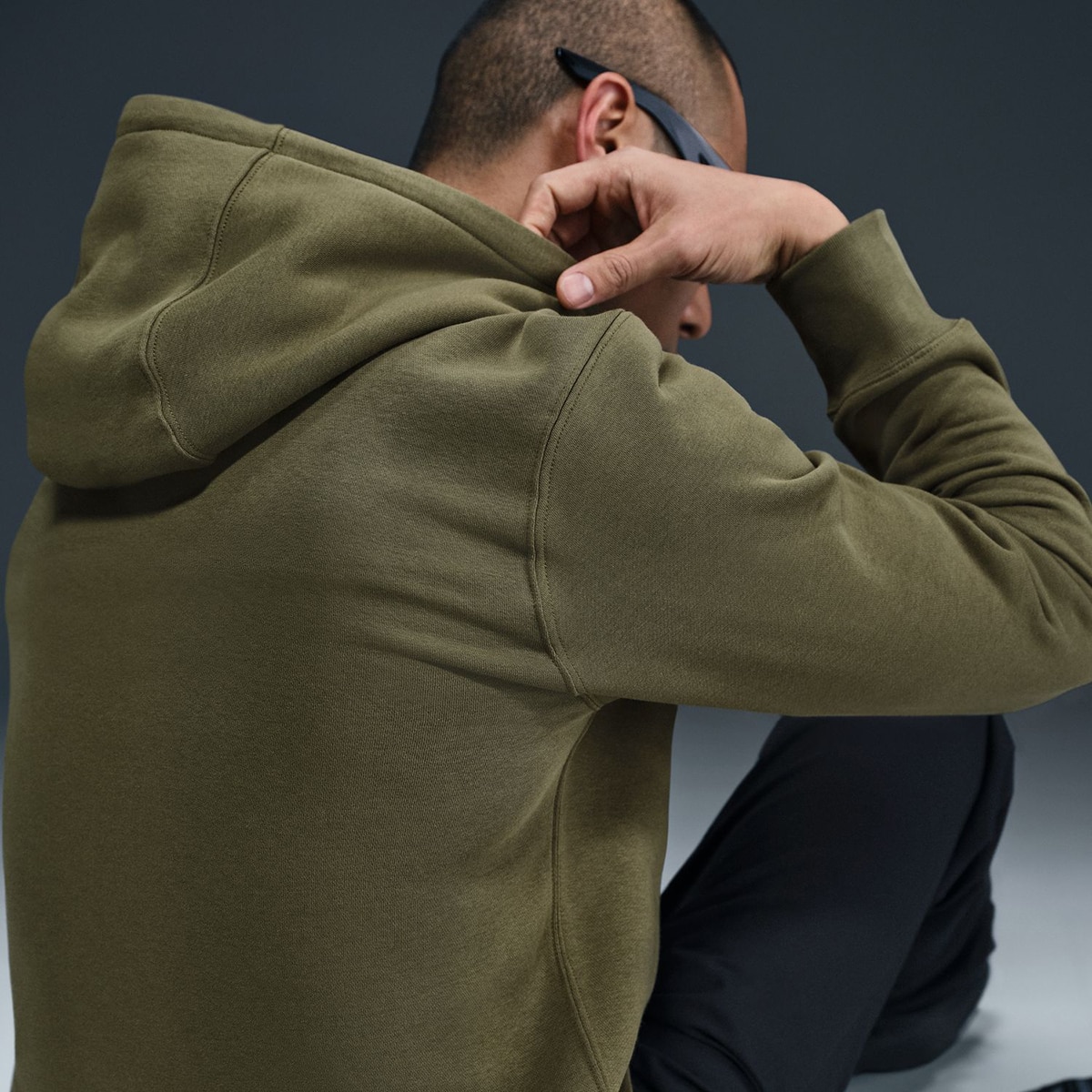 Sweatshirt de Homem Club Verde Azeitona-5