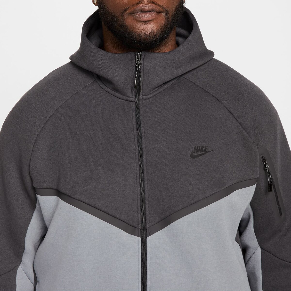 Sweatshirt de Homem Tech Cinzento-5