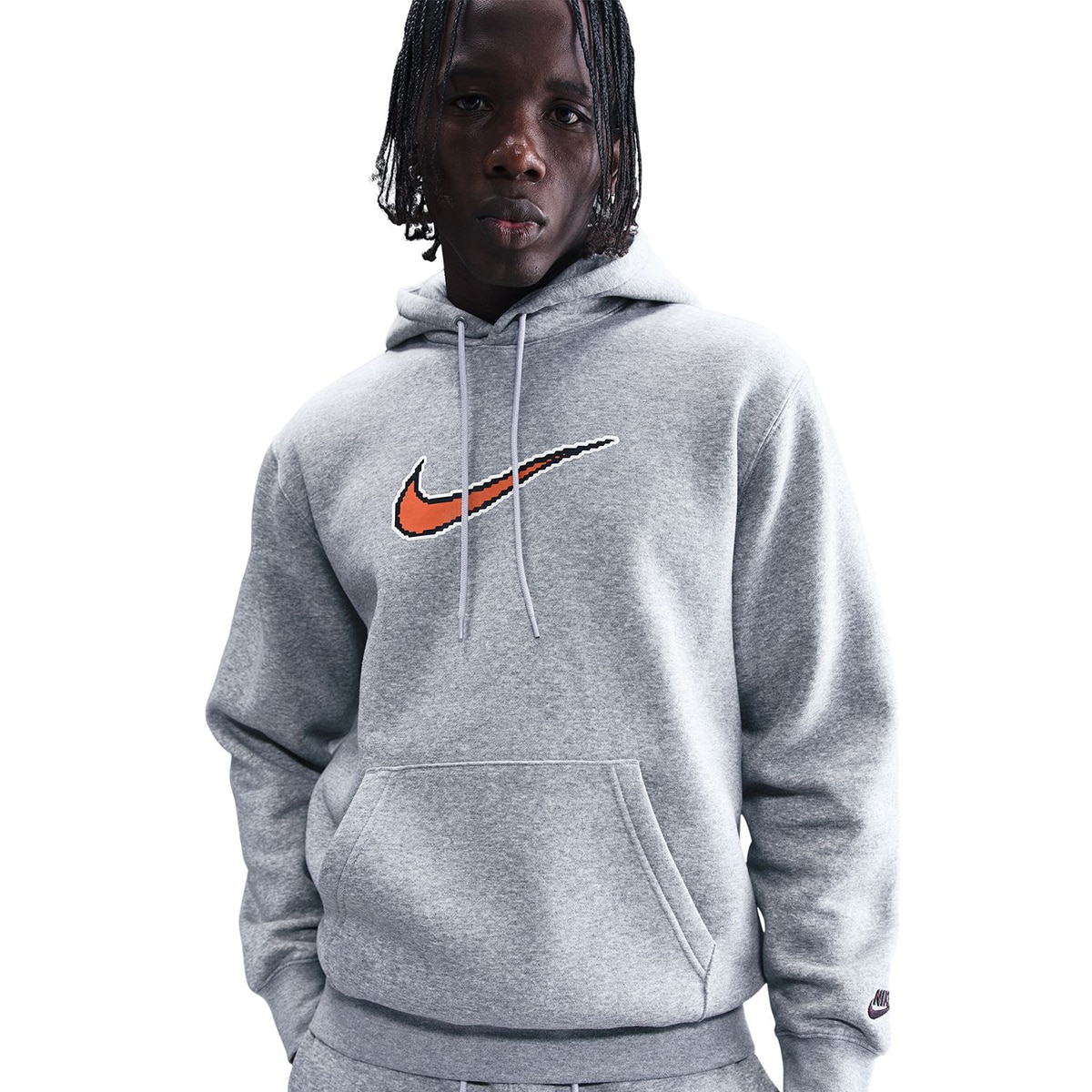 Sweatshirt de Homem Club Bb Gx Hoodie Oc1 Cinzento-3