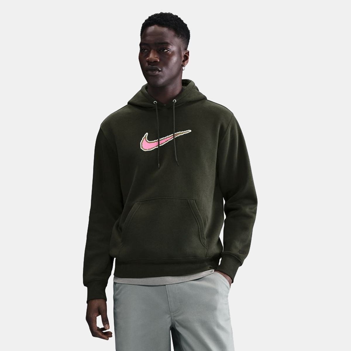 Sweatshirt de Homem Club Bb Gx Hoodie Oc1 Verde-1