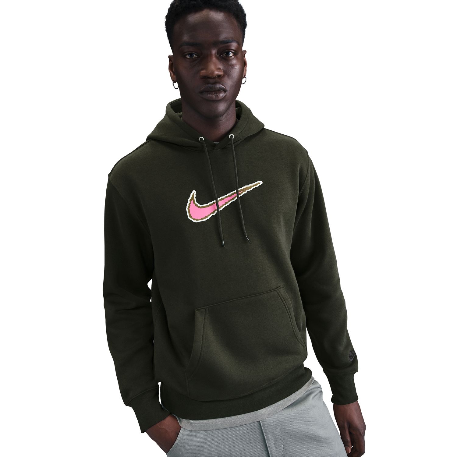 Sweatshirt de Homem Club Bb Gx Hoodie Oc1 Verde-3