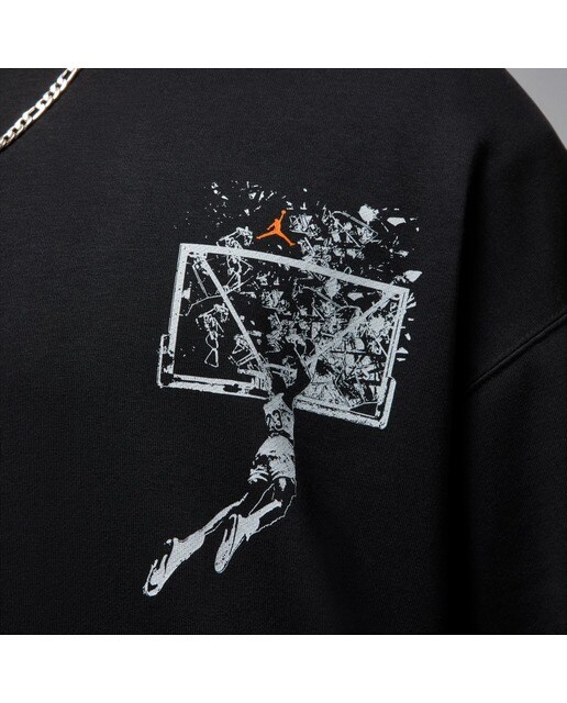Sweatshirt de Homem Brooklyn Preto-4