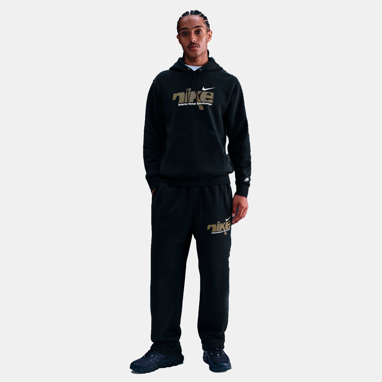Sweatshirt de homem Sportswear Club Nike Preto-1