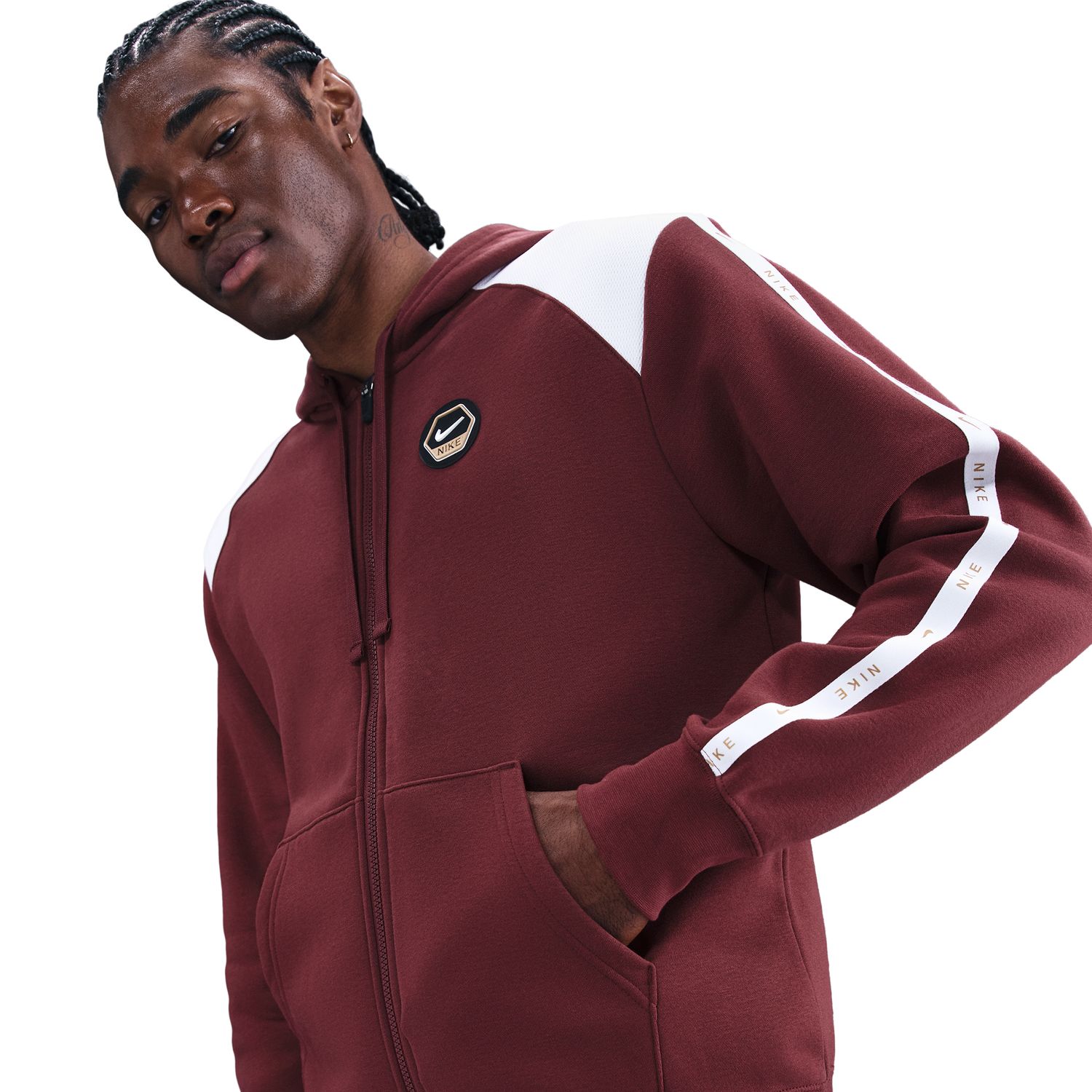 Sweatshirt de homem Sportswear Club Nike Bordeaux-3