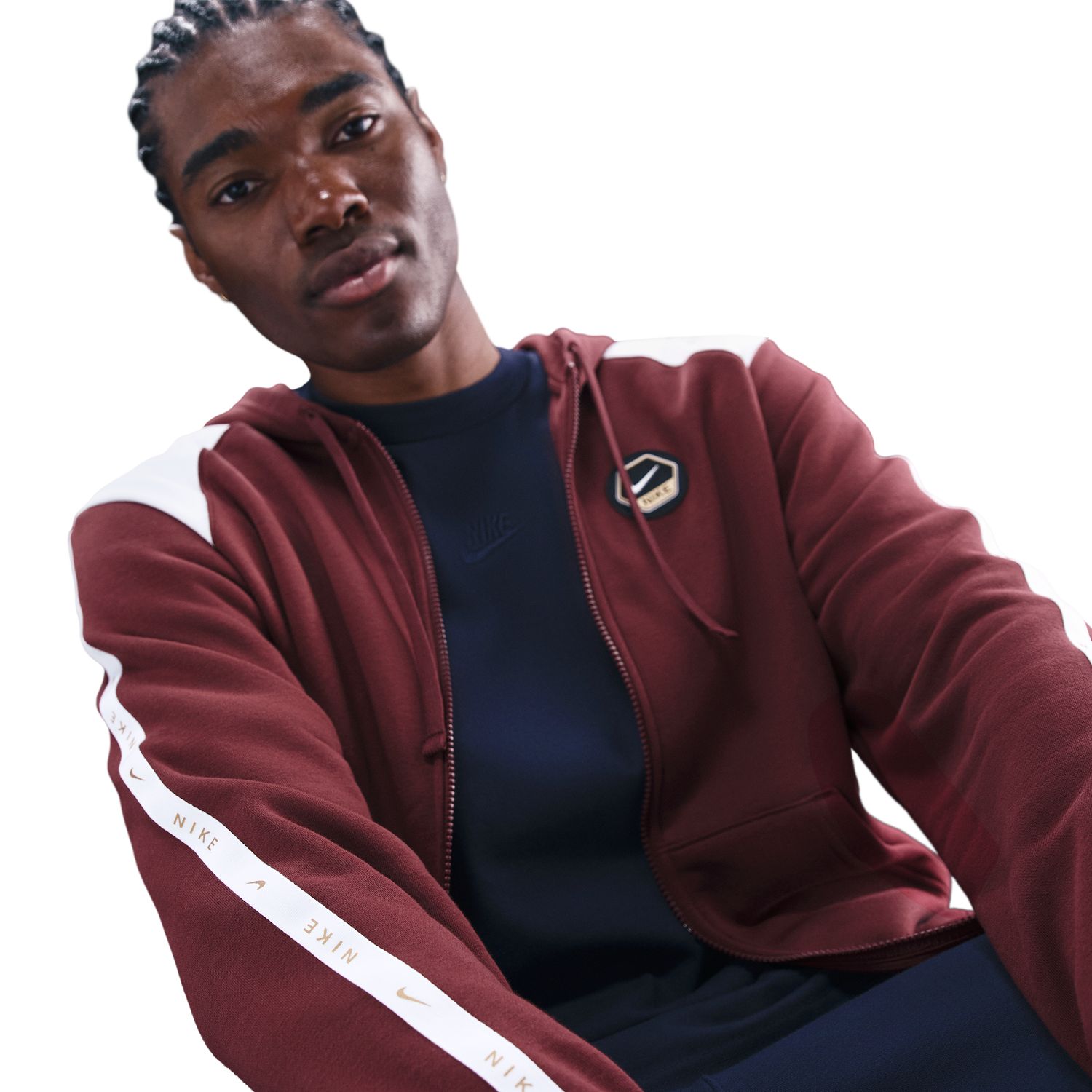 Sweatshirt de homem Sportswear Club Nike Bordeaux-5