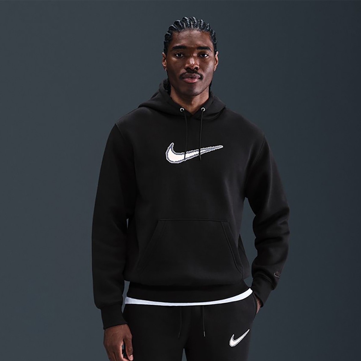 Sweatshirt de homem Sportswear Club Nike Preto-1