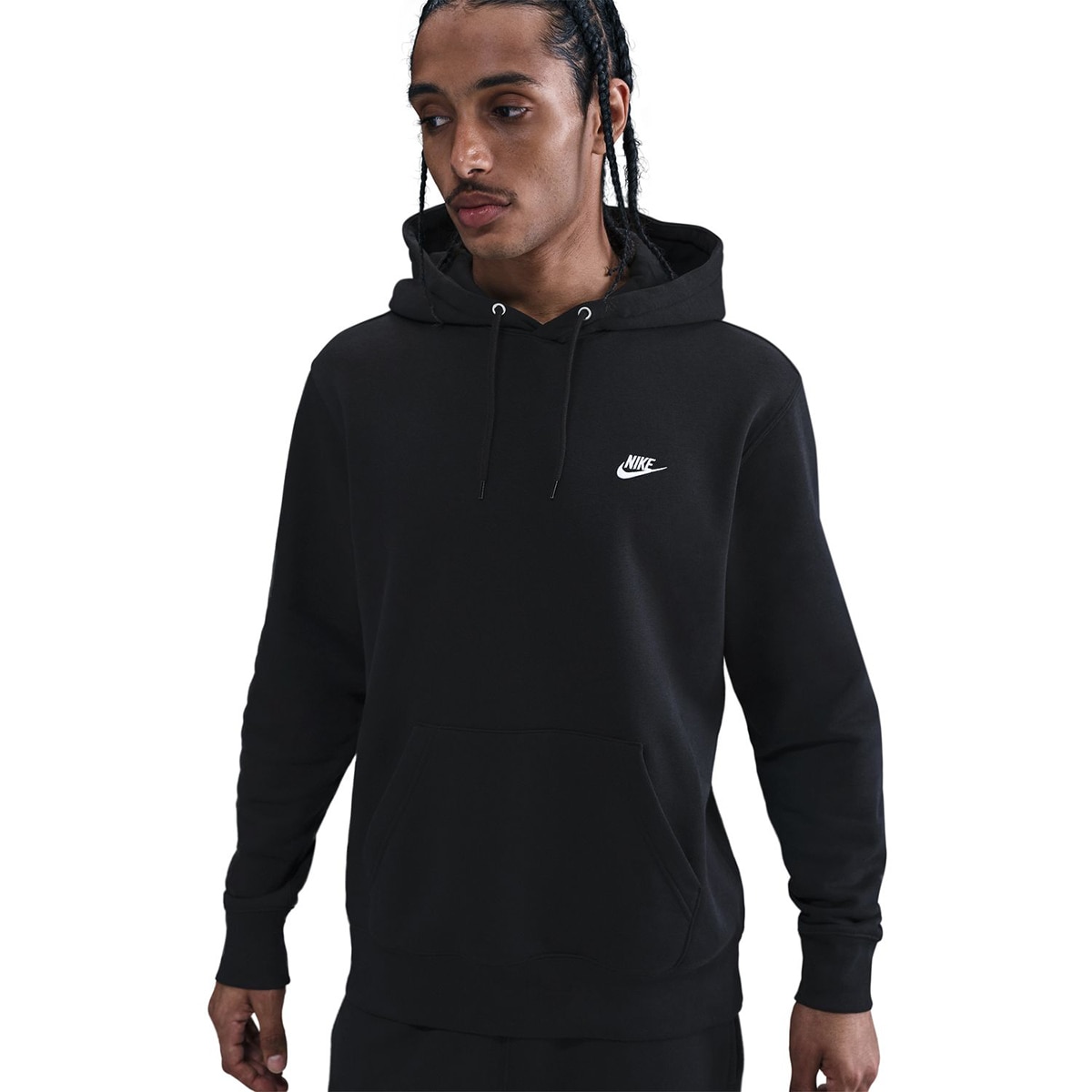 Sweatshirt Casual de Homem Club Men's Pullover Fleece Hoodie Preto-3