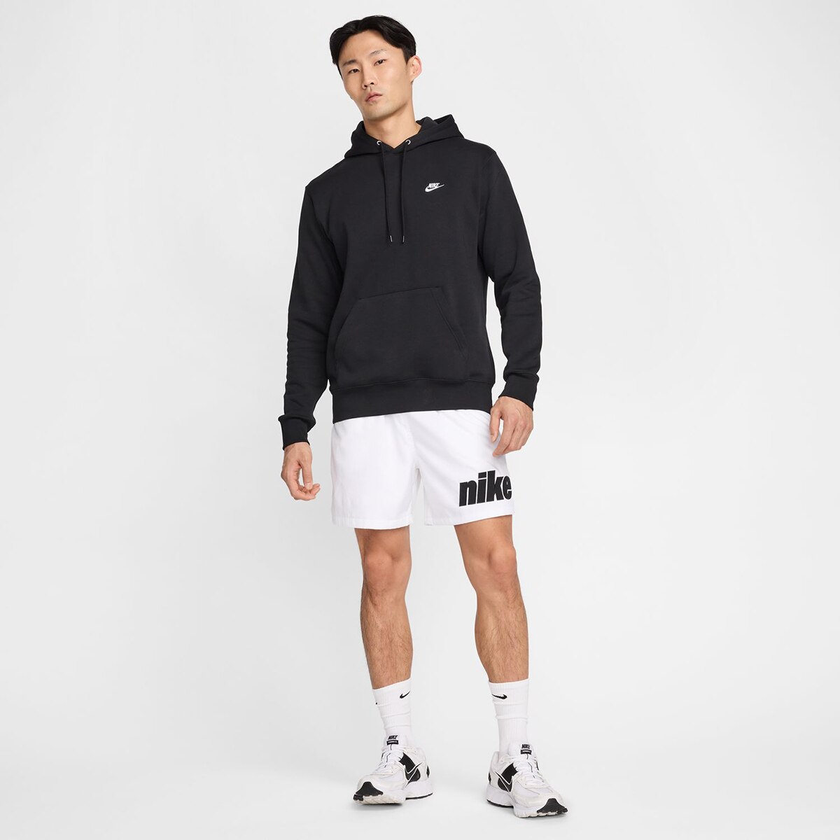 Sweatshirt Casual de Homem Club Men's Pullover Fleece Hoodie Preto-7