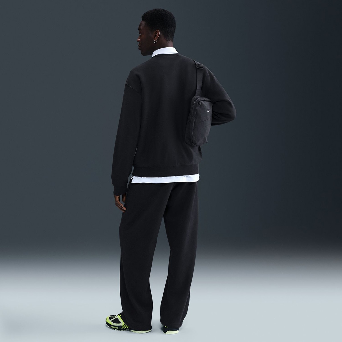 Sweatshirt de Homem Life Fleece Preto-2