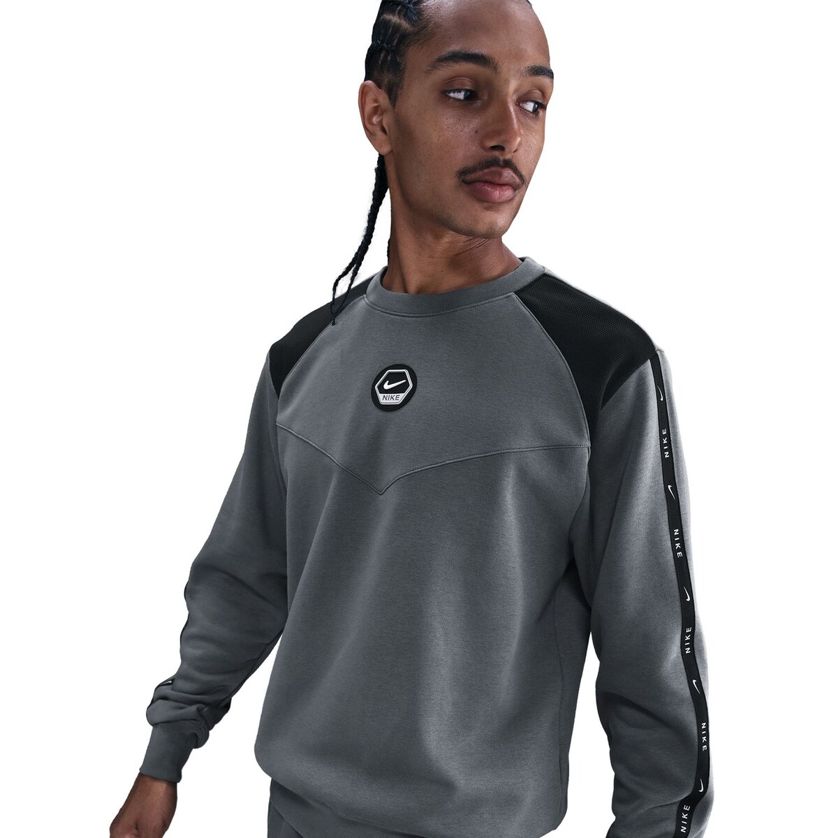 Sweatshirt de homem Sportswear Club Nike Cinzento-3