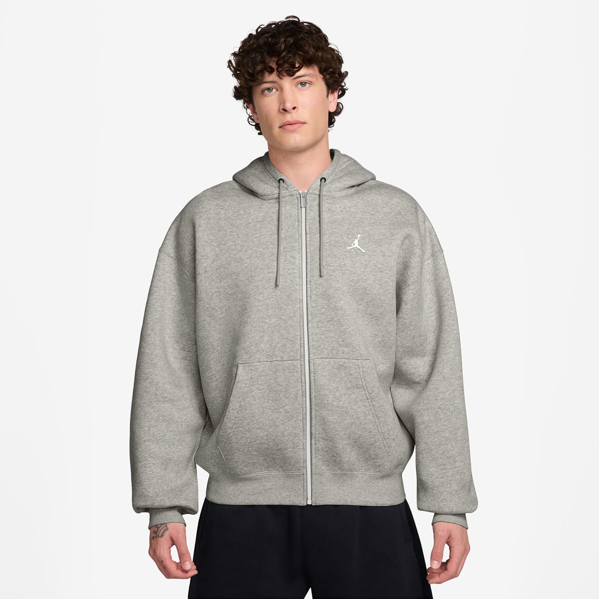 Sweatshirt de Homem Brooklyn Fleece Cinzento-1